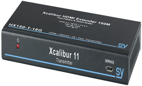 XCALIBUR 11 -HDMI 2.0 Extender supports 4K @60hz 4:4:4 to 120m & 1080p to 150m